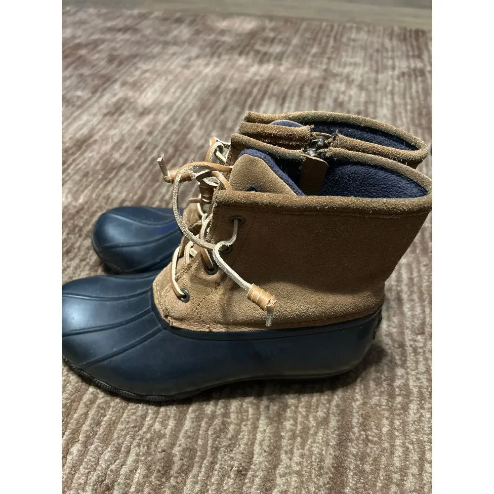 Sperry Lined Blue Duck Boots STS98305 Women's 8M‎